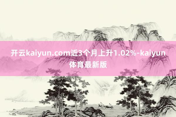 开云kaiyun.com近3个月上升1.02%-kaiyun体育最新版
