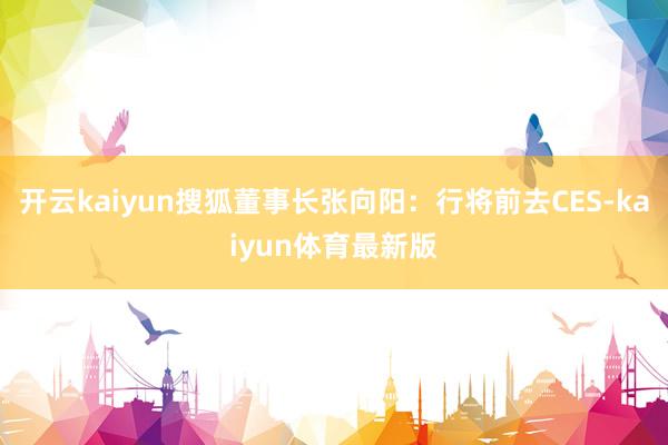 开云kaiyun搜狐董事长张向阳：行将前去CES-kaiyun体育最新版