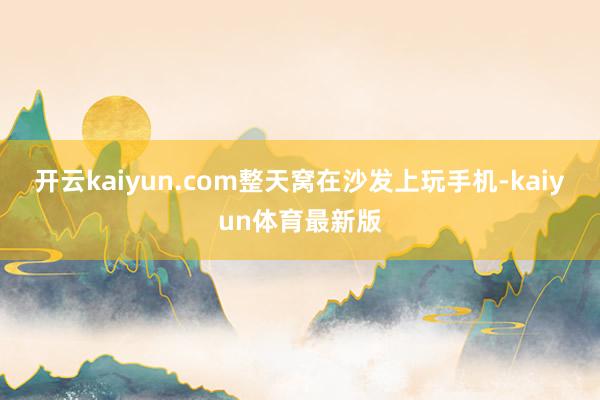 开云kaiyun.com整天窝在沙发上玩手机-kaiyun体育最新版