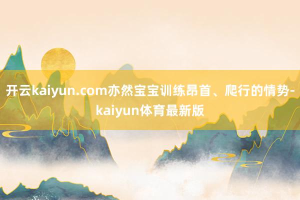 开云kaiyun.com亦然宝宝训练昂首、爬行的情势-kaiyun体育最新版